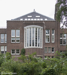 Bovengedeelte achtergevel.
<br/>
Corrie Groen- Pickhard, 2017-07-27